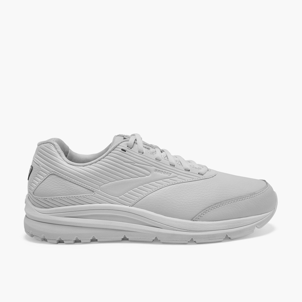 Chaussure de Marche Brooks Addiction Walker 2 Blanche Blanche Homme | AGT-4656600